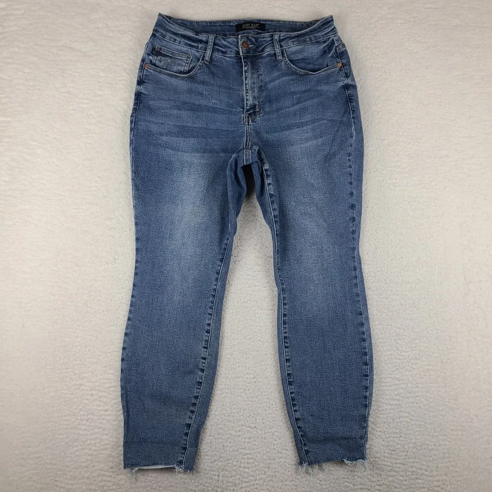 Judy Blue Jeans Womens 14W Blue Skinny Jegging Medium Wash Denim JB88259